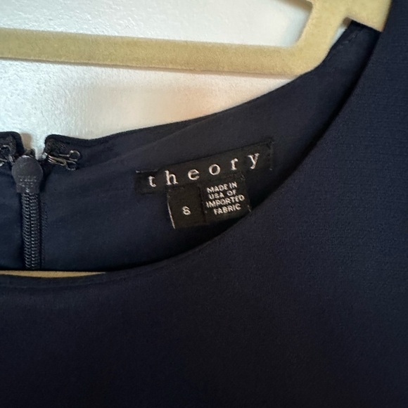 Theory Frashil Admiral Crepe Maxi Sleeveless Blue Onyx Dress - Picture 4 of 9